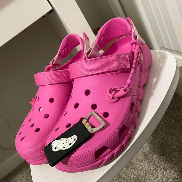 CROCS Other - Post Malone X Crocs Duet Max Clog ‘Electric Pink’